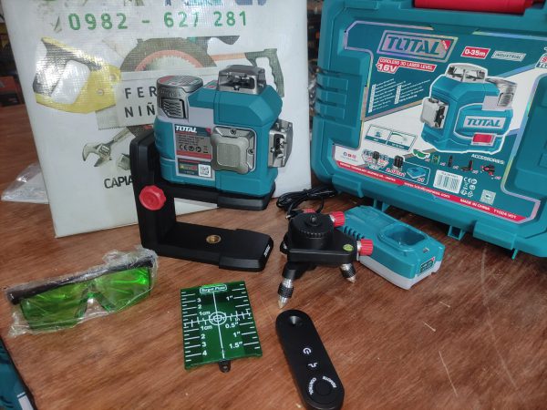 NIVEL LASER 3D 16V 12 LINEAS TLL301201 TOTAL - Imagen 2