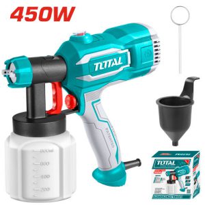 PISTOLA DE PULVERIZACIÓN PARA PINTURA 450W (POTE PLÁSTICO)  TT3506  TOTAL