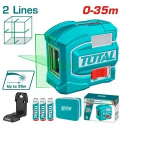 NIVEL LASER AUTONIVELANTE 2 LINEAS 35M VERDE TLL156601 TOTAL