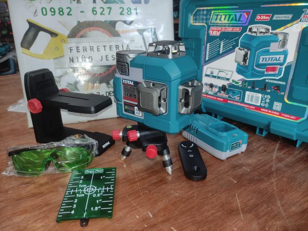 NIVEL LASER 3D 16V 12 LINEAS TLL301201 TOTAL