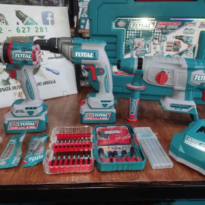 KIT 3en1 ROTOM 26MM+ TALA IMP 66NM + TALA ATOR P/ YESO 20V TOSLI250591 TOTAL