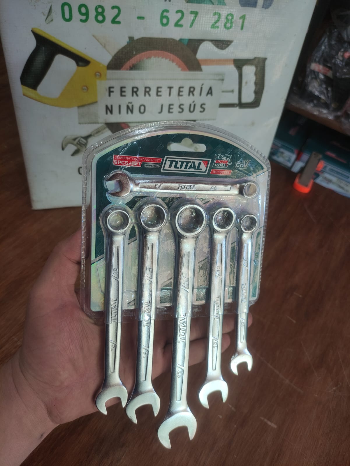 TOTAL JUEGO DE LLAVES COMBINADAS 6PCS THT102266