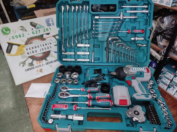 KIT TOTAL LLAVE DE IMPACTO 1350NM 3/4 + 126 PIEZAS EN HERRAMIENTAS - Imagen 2