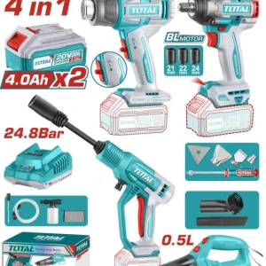 KIT TOTAL 4EN1 LLAVE 500NM + HIDROL + PISTOLA CALOR + ASPIRADORA TOSLI250208