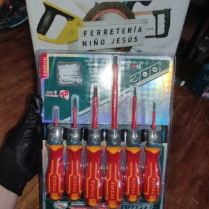 Destornilladores Aislados Total THTIS566 1000V 6pzs