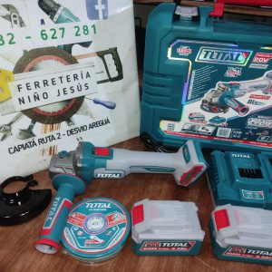 AMOLADORA 20V 115MM (1000W MAX) BL 2BAT4AH/CAR TAGLI271532 TOTAL