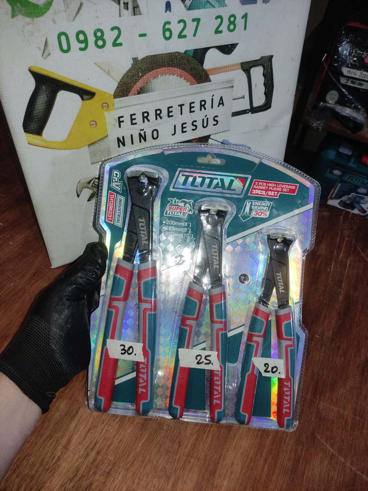 TOTAL JUEGO DE ALICATES 3PCS THT2RK231