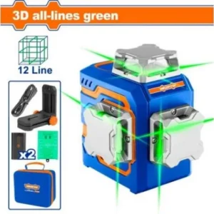 WADFOW NIVEL LASER 3D VERDE 12 LINEAS WLE2M12