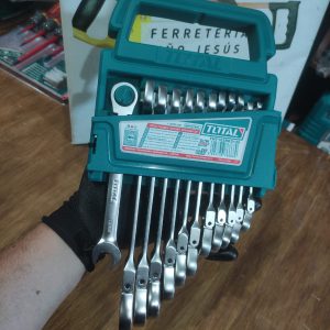 TOTAL LLAVE COMBINADA ARTICULADA 12PCS THT102RK5126