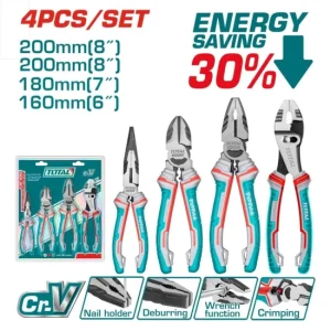 TOTAL JUEGO DE ALICATES COMBINADA 4PCS THT2K0488