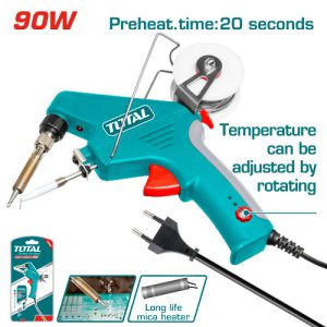 PISTOLA DE SOLDAR 90W CON ALIMENTADOR - TET160732 - TOTAL