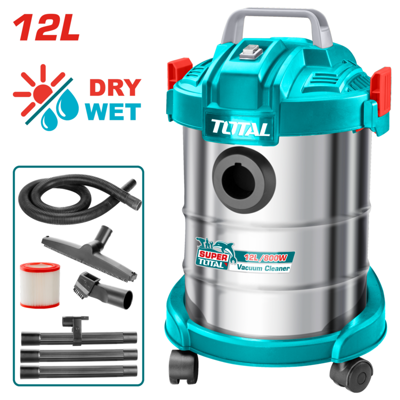 ASPIRADORA 800W LÍQUIDOS Y SÓLIDOS TVC14122 TOTAL