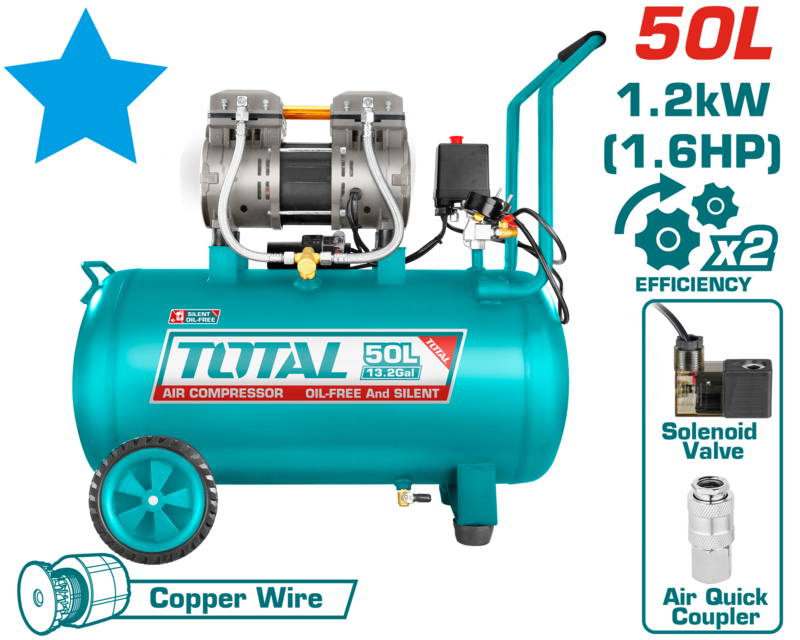 COMPRESOR 50L 1.2KW TOTAL