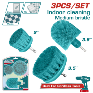 CEPILLOS DE CERDAS MEDIANAS MOD.B (VASTAGO 1/4) (3 PZS) - TOTAL