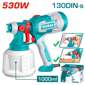PISTOLA DE PINTURA 530W (POTE PLASTICO) TT4506 TOTAL
