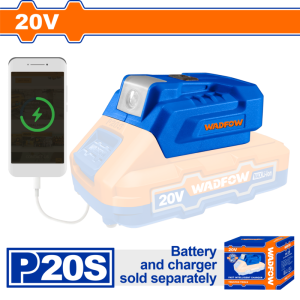 CARGADOR DE CELULARES PORTATIL A BATERIAS 20V WADFOW