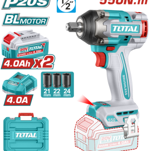 LLAVE DE IMPACTO A BATERIA 20V 550NM BL  2BAT/CAR  TIWLI2055  TOTAL