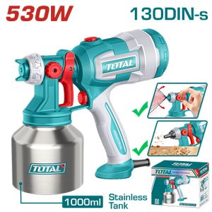 PISTOLA DE PINTURA 530W (POTE INOX) TOTAL