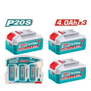SET DE BATERIAS 3PCS 20V 4.0AH TOSLI251296 TOTAL