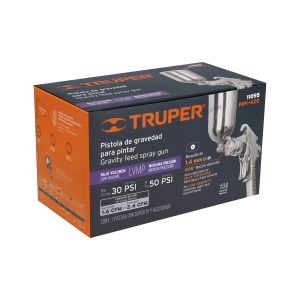 Pistola para pintar LVMP vaso aluminio, 1.4 mm, TRUPER