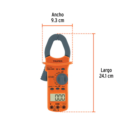 PINZA AMPEROMETRICA TESTER MULTIMETRO INDUSTRIAL TRUPER - Imagen 2
