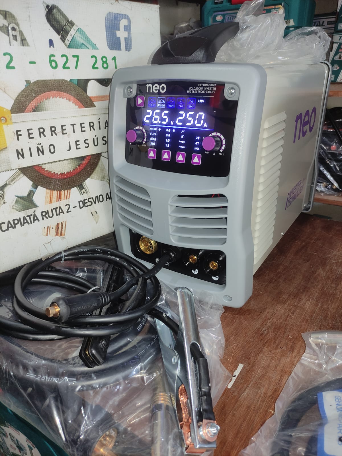 SOLDADOR NEO 4EN1 MIG (MAG), FLUX, ELECTRODO Y TIG