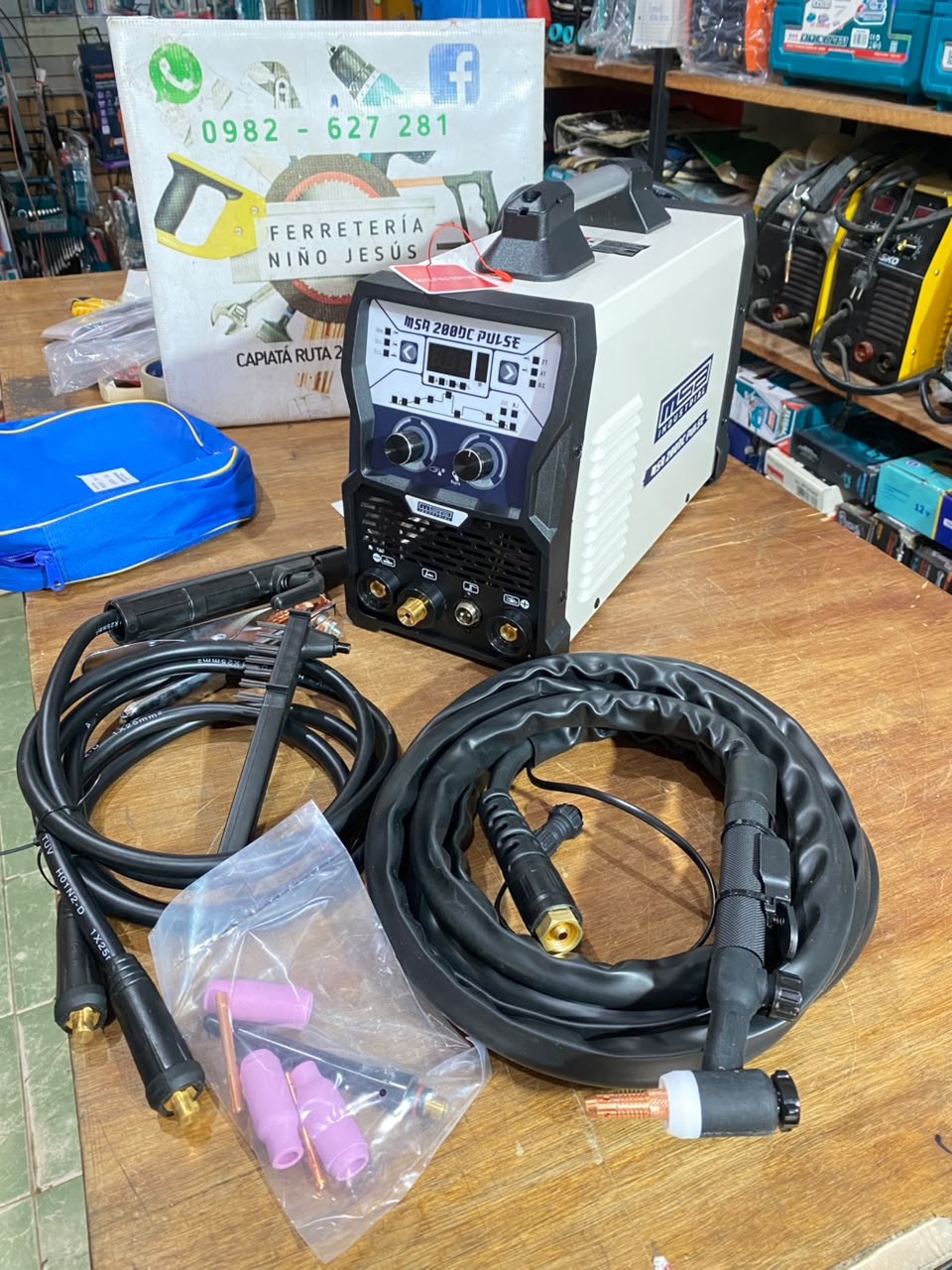 SOLDADOR INVERTER 200A PULSE TIG DC / MMA MARCA MSA