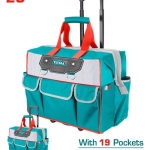 BOLSO DE HERRAMIENTAS RIGIDA RODANTE 45X28X36CM (20PULG) - TOTAL